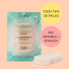 Esponja Corporal Konjac Blanca