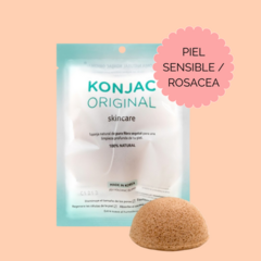 Esponja Facial Konjac Arcilla Amarilla Francés