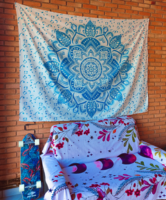 Manta Mandala Florence Azul - loja online