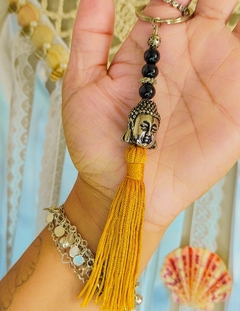 Chaveiro Buda Tassel Dourado