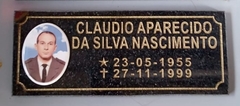 Placa de Granito Com Foto.