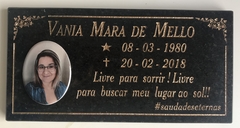 Placa de Granito Com Foto. - comprar online