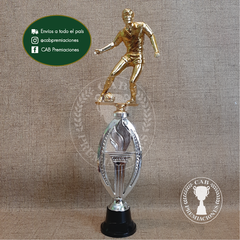 Trofeo plástico fútbol gigante - Ovalado BN - - comprar online