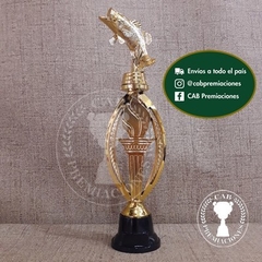 Trofeo plástico pesca surubí - Ovalado - - comprar online