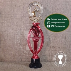 Trofeo plástico equitación - Ovalado BN - - comprar online