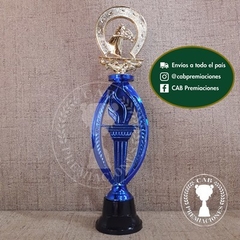 Trofeo plástico equitación - Ovalado BN - - tienda online