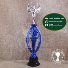 Trofeo plástico triunfo alado standard plateado - Ovalado BN - - tienda online