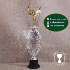 Trofeo plástico triunfo alado standard - Ovalado BN - - comprar online