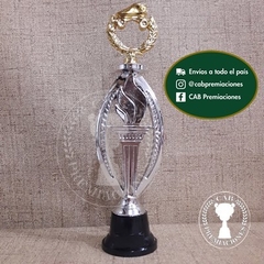 Imagen de Trofeo plástico patín artístico patín - Ovalado BN -