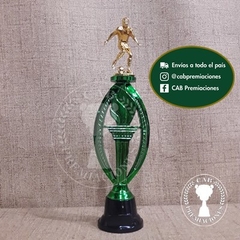 Trofeo plástico fútbol pequeño - Ovalado BN - - comprar online