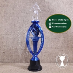 Trofeo plástico fútbol pequeño transparente - Ovalado BN - - comprar online