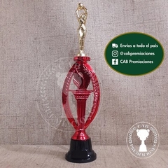 Trofeo plástico basket - cestobol femenino - Ovalado BN - - comprar online