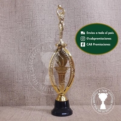 Trofeo plástico basket - cestobol femenino - Ovalado BN - - tienda online