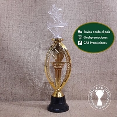 Trofeo plástico taekwondo 2D transparente artes marciales - Ovalado BN - - comprar online