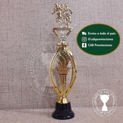 Trofeo plástico atletismo running maratón 2D - Ovalado BN - - tienda online