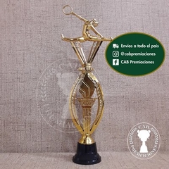 Trofeo plástico gimnasia artística aro - Ovalado BN - - comprar online