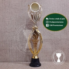 Trofeo plástico copa p/ centro standard - Ovalado BN - - comprar online