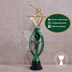 Trofeo plástico gimnasia artística aro - Ovalado BN - - tienda online