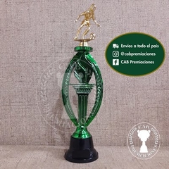 Trofeo plástico fútbol femenino pequeño - Ovalado BN - - comprar online