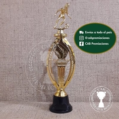 Trofeo plástico fútbol femenino pequeño - Ovalado BN - - tienda online