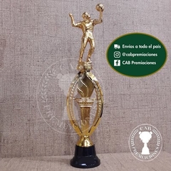 Trofeo plástico voley alto - Ovalado BN - - comprar online