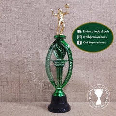 Trofeo plástico voley pequeño - Ovalado BN - - tienda online