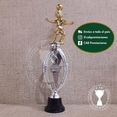 Trofeo plástico fútbol infantil - freestyle - Ovalado BN - - tienda online