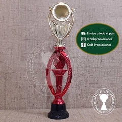 Imagen de Trofeo plástico copa p/ centro standard - Ovalado BN -