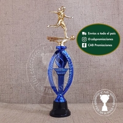 Trofeo plástico fútbol femenino alto - Ovalado BN - - comprar online