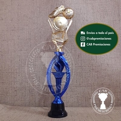 Trofeo plástico fútbol arco, botín, pelota p/ centro - Ovalado BN - - comprar online