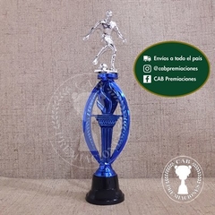 Trofeo plástico fútbol jugador plateado - Ovalado BN - - comprar online