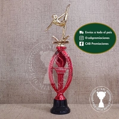 Trofeo plástico gimnasia artística - danza - Ovalado BN - - tienda online