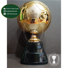 Balón de oro plástico en base plástica - Fútbol - Handball