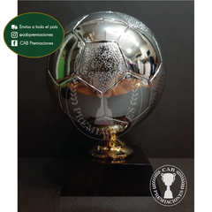 Balón de plata plástico en base de madera - Fútbol - Handball - comprar online