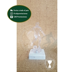 Trofeo souvenir fútbol pequeño transparente - BB