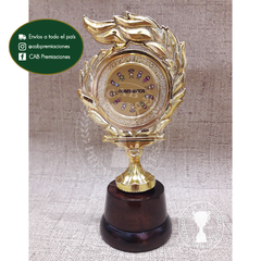 Trofeo Souvenir Egresaditos en base de madera - comprar online