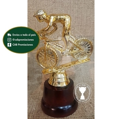 Trofeo Souvenir mountain bike mtb ciclismo en base de madera