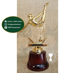 Trofeo Souvenir gimnasia artística - danza en base de madera