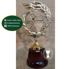 Trofeo Souvenir handball laurel handbol en base de madera