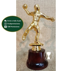 Trofeo Souvenir handball jugador handbol en base de madera