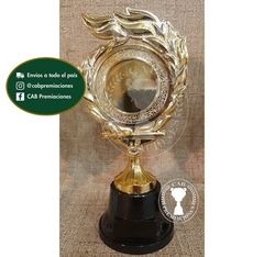 Trofeo Souvenir laurel p/centro en BN