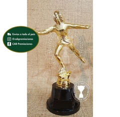 Trofeo Souvenir patín artístico patinadora en BN