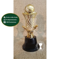 Trofeo Souvenir basket aro básquet en BN