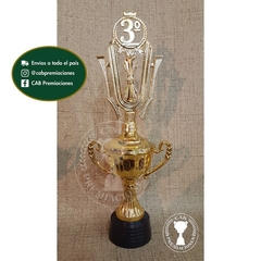 Copa plástica Fac con figura 3° puesto standard BE