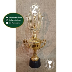 Copa plástica Fac con figura 2° puesto standard BE