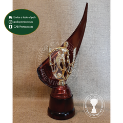 Trofeo metálico c/ figura Fútbol Oferta BM - Envolvente