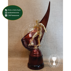 Trofeo metálico c/ figura Fútbol Gigante BM - Envolvente