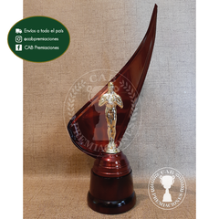 Trofeo metálico c/ figura Oscar - Actuación BM - Envolvente