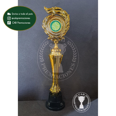 Trofeo Souvenir laurel Tenis c/col alta en BN