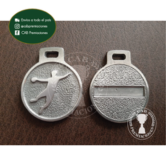 Medalla metálica handball 3,5 cm diámetro standard - handbol - CAB Premiaciones